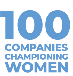 100 companies championg women text